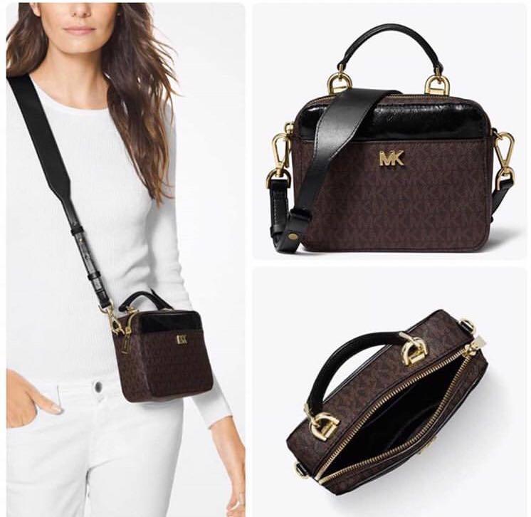 mott mini logo and leather crossbody