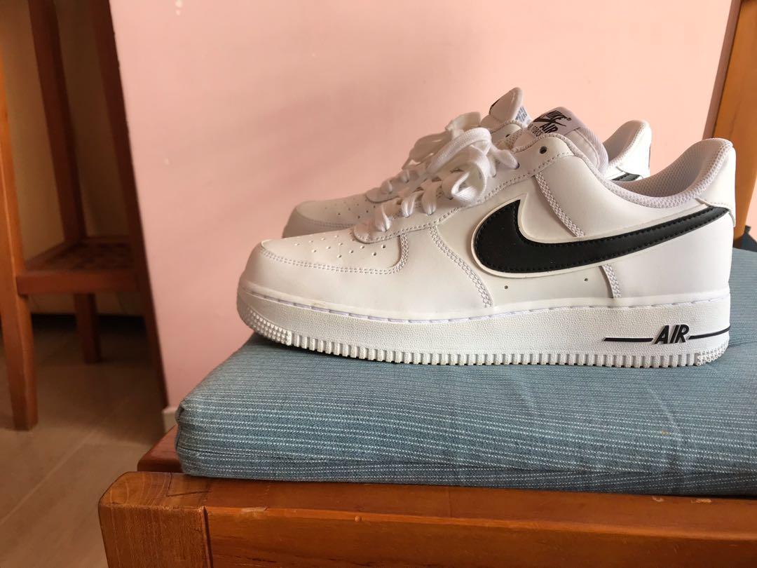 white air force 1 with black tick