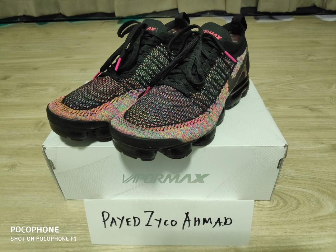 nike air vapormax flyknit 2 black and pink