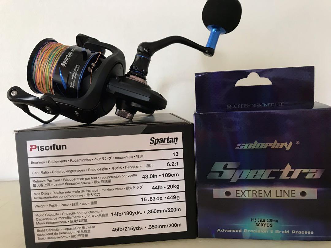 Piscifun Spartan 5000 with spare spool( good heavy duty reel ), Sports