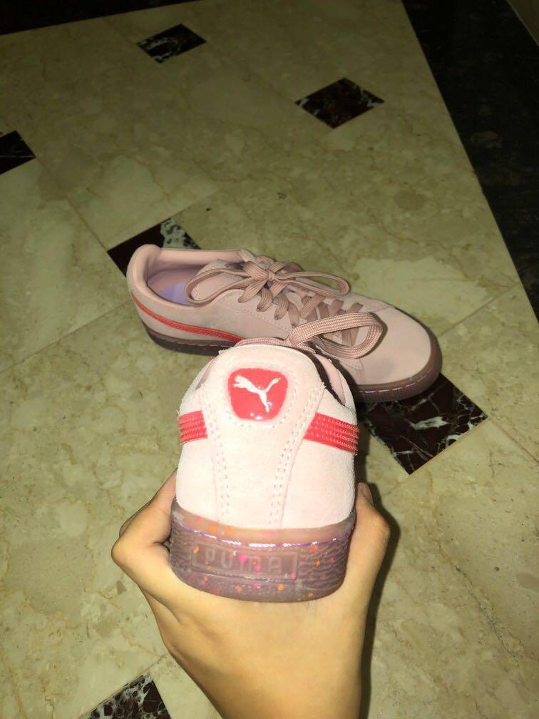 PUMA x Sophia Webster Women s Suede Crystal Rose Firey Coral