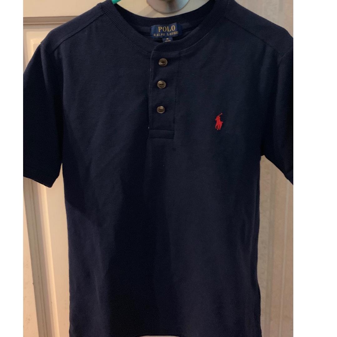 cotton mesh henley shirt