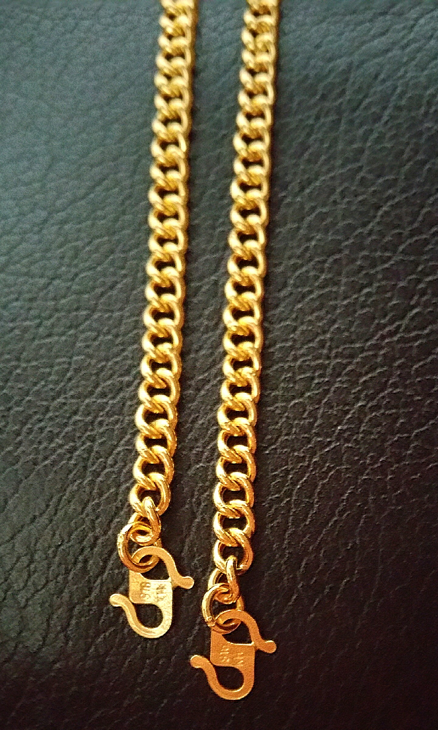 Baby Girl Real 916 Gold Hollow Chain Link Bracelet