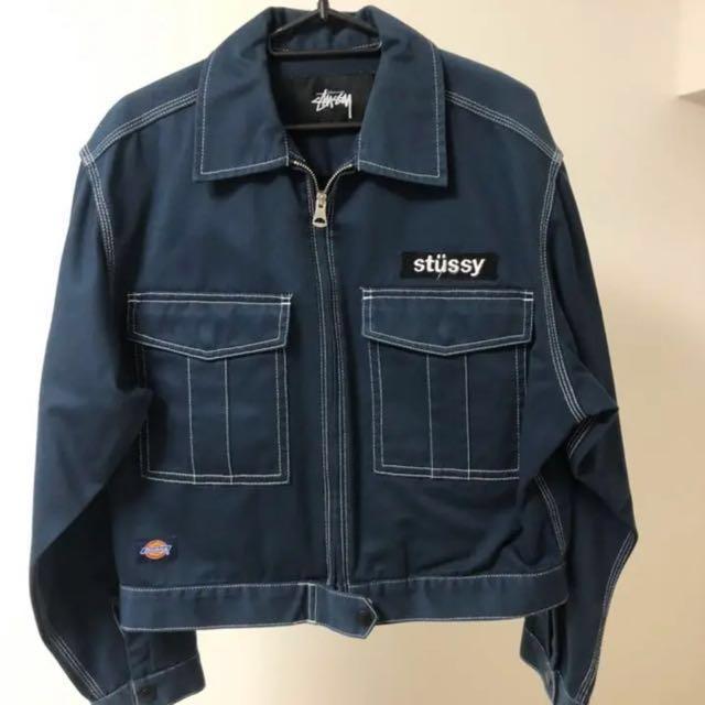 Stussy women X Dickies work jacket短版外套