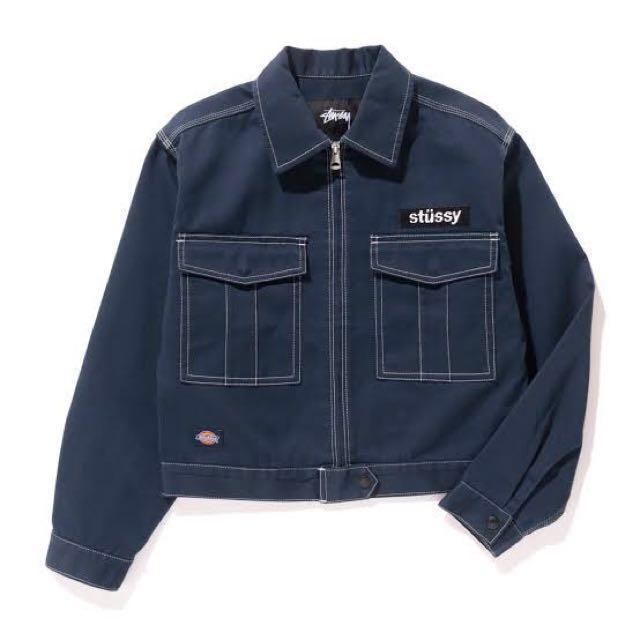 Stussy women X Dickies work jacket短版外套