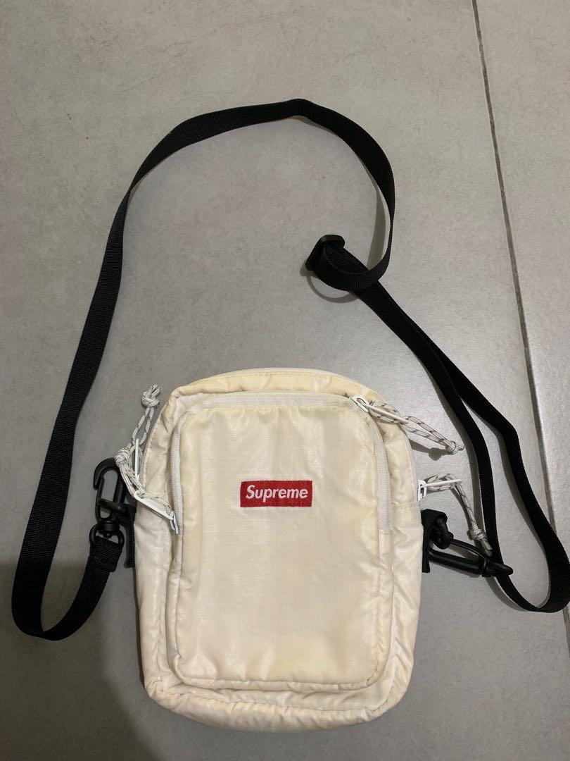 supreme shoulder bag white