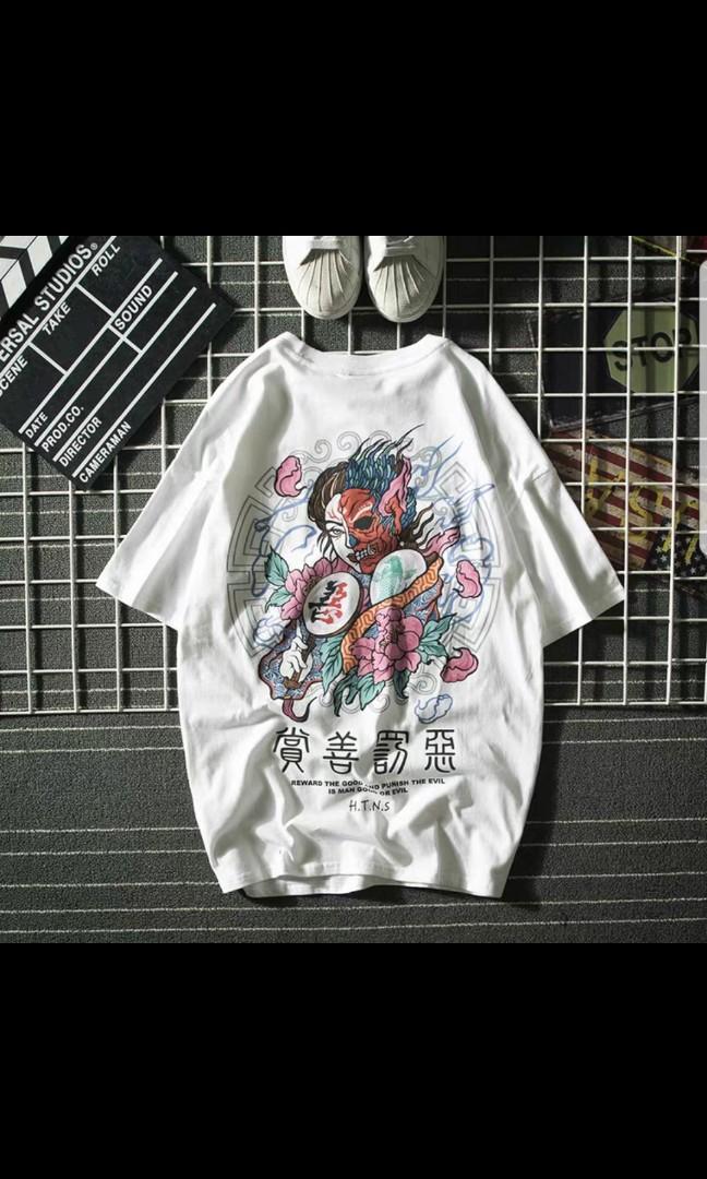 日系和风t 印花多码 善恶分明