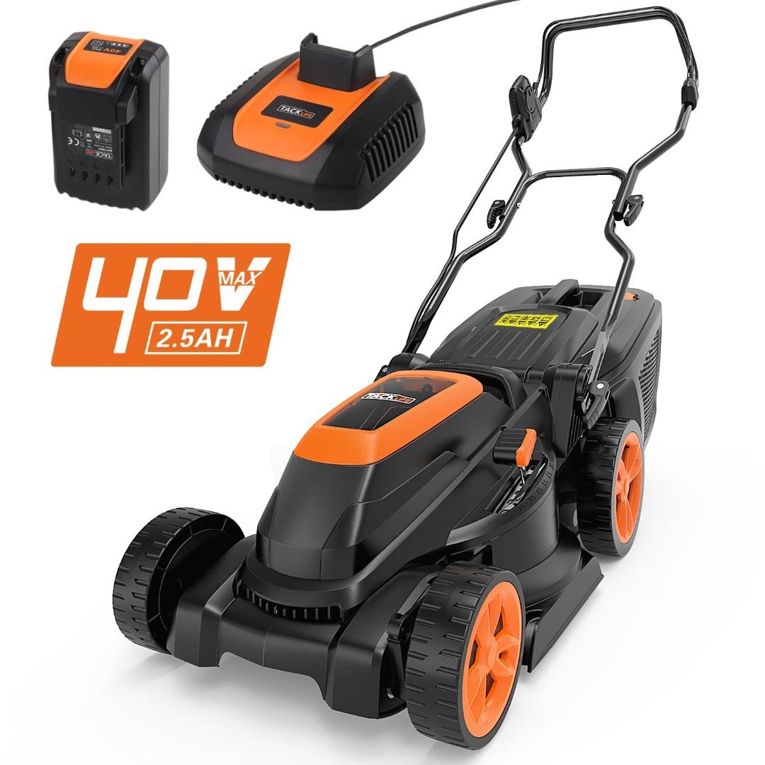 TACKLIFE Cordless Lawn Mower 40V Lawn Mower 3 in 1 Cutting Width 38 cm 6 Lever of Cutting Height 40L Grass Box Double Folded Handle 1H Quick Charge Samsung Battery GLM4B Everything Else on Carousell