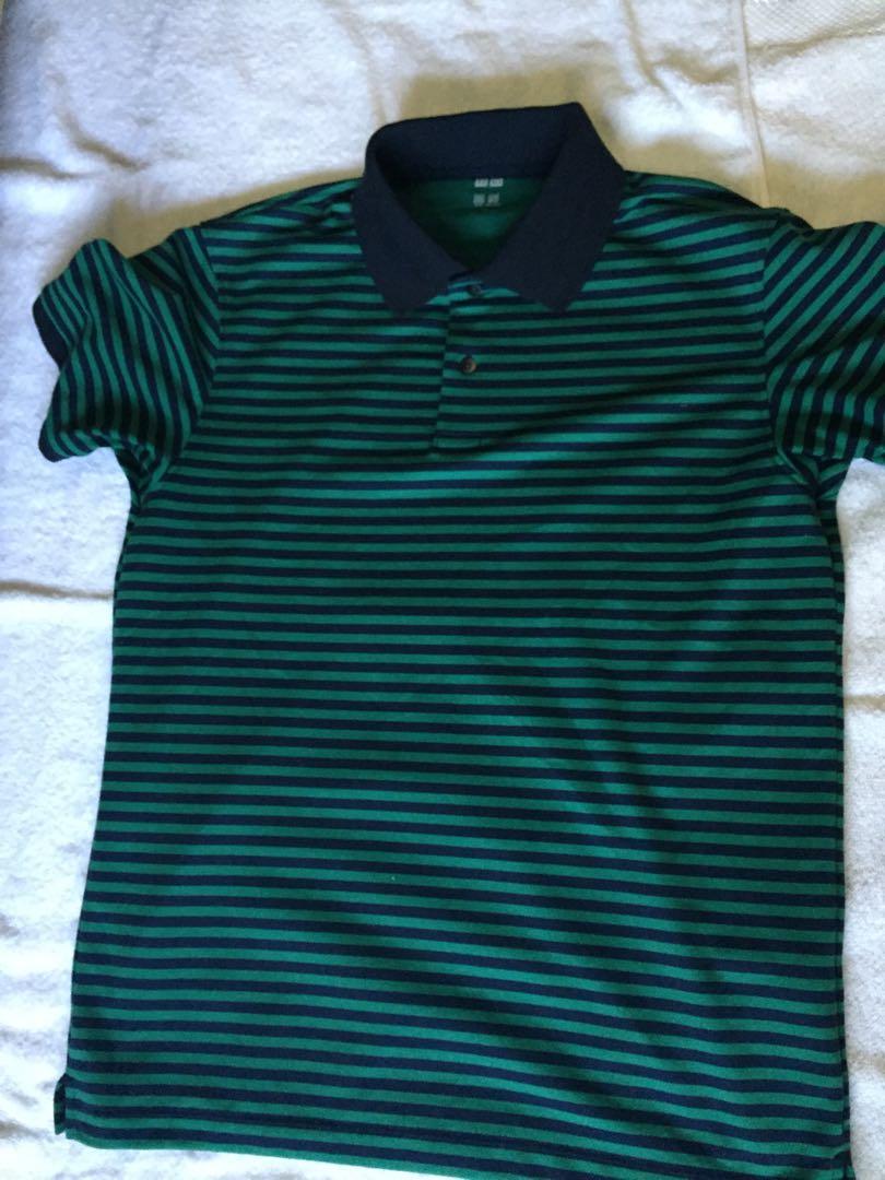 Rugger Striped Short Sleeved Polo Shirt  UNIQLO UK