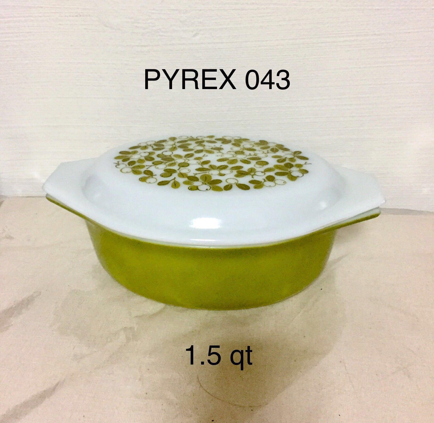Oval pyrex store dish with lid