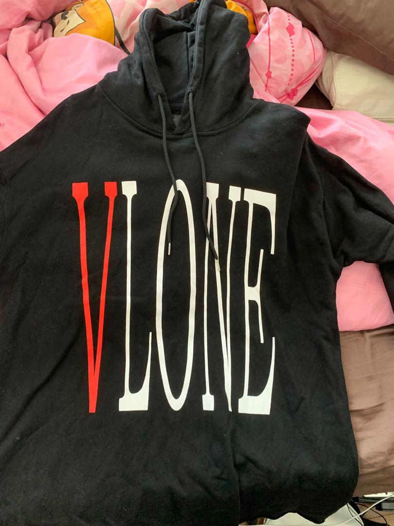 Vlone hoodie black and red store