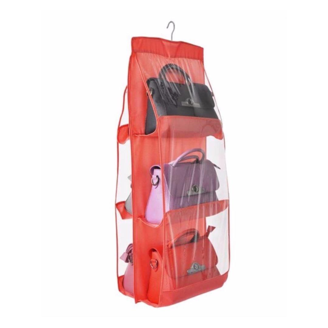 Wall Hanging Bag Organizer (Category: Storage Boxes & Baskets) located in Taguig. Submitted by closetcompany (Listing ID 231374640, Image 2). Description: sc * Made of Plastic and Nylon * 6 Compartments * Wall Hanging * One Color Only * Space Saver.