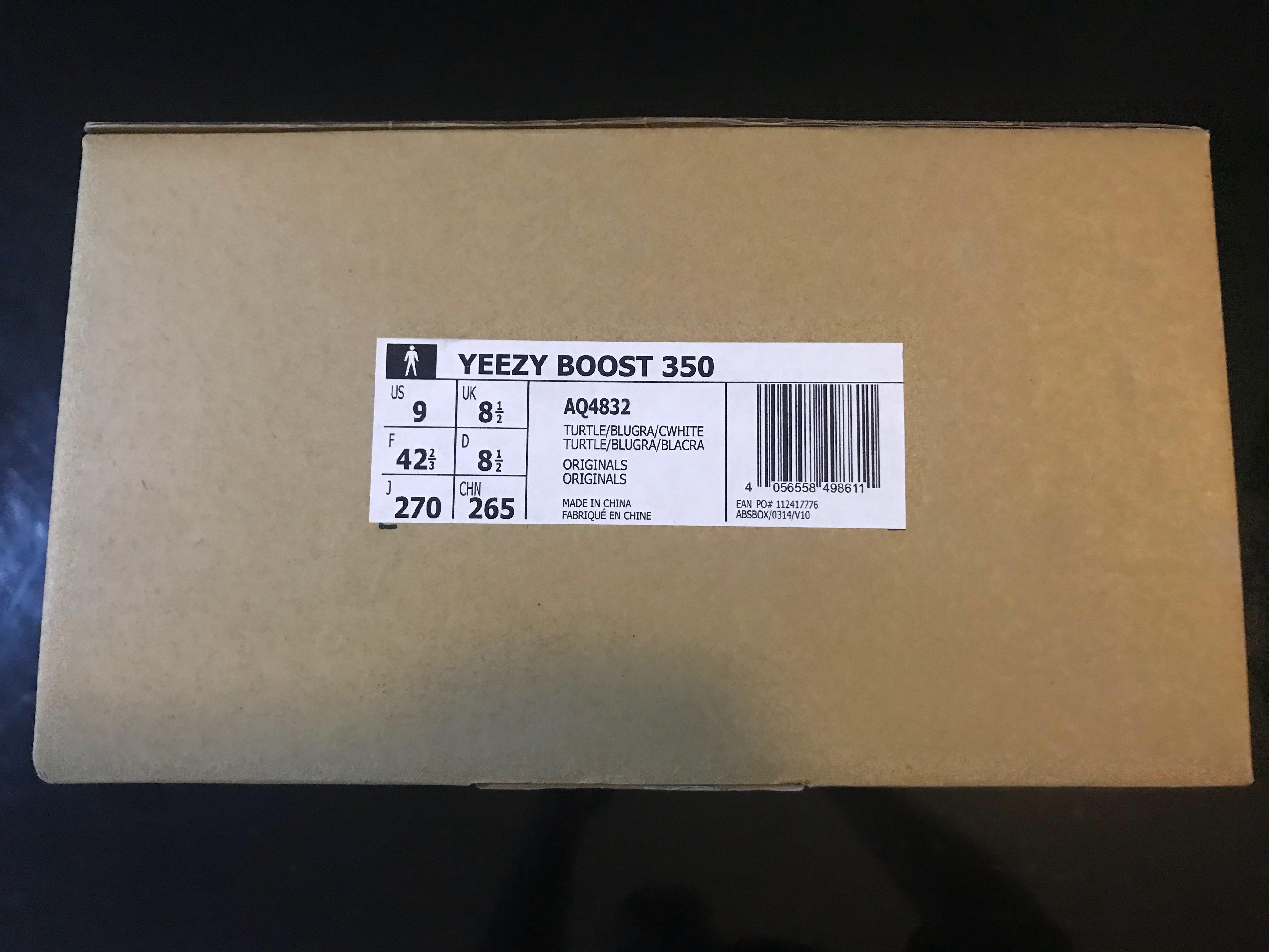 Yeezy Boost 350 Turtle Dove US 9 UK 8.5 