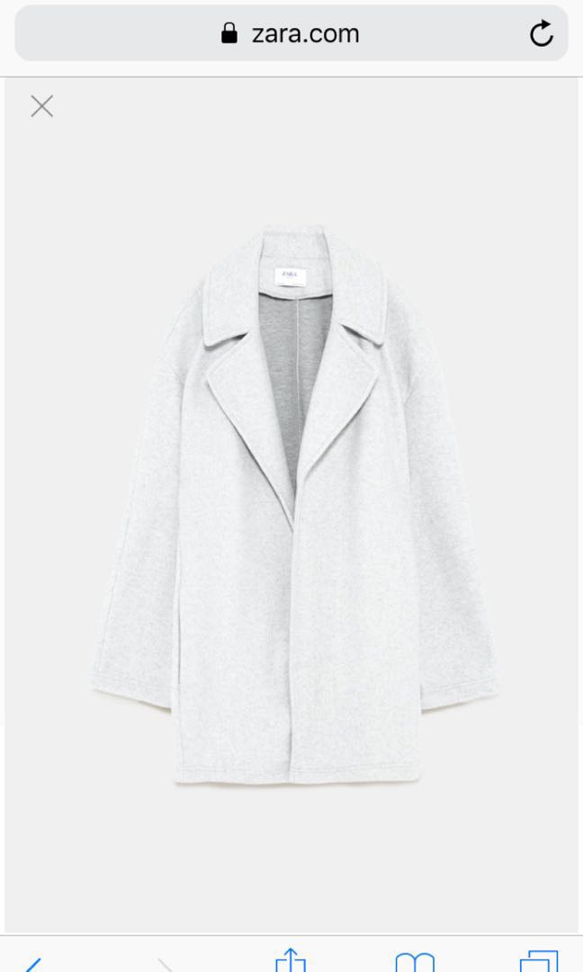 Zara white coats Clearance