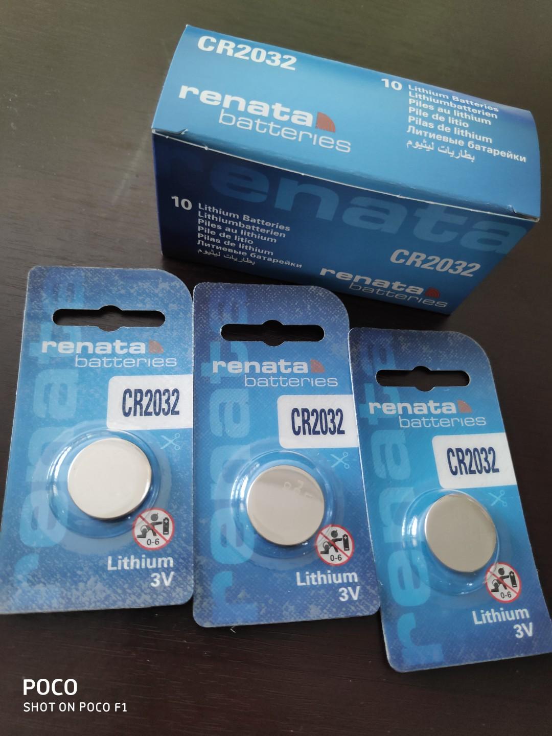 Renata CR2032 Lithium Batteries 3V Single Pack UK Wholesalers