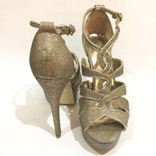 Guess Gold Heels