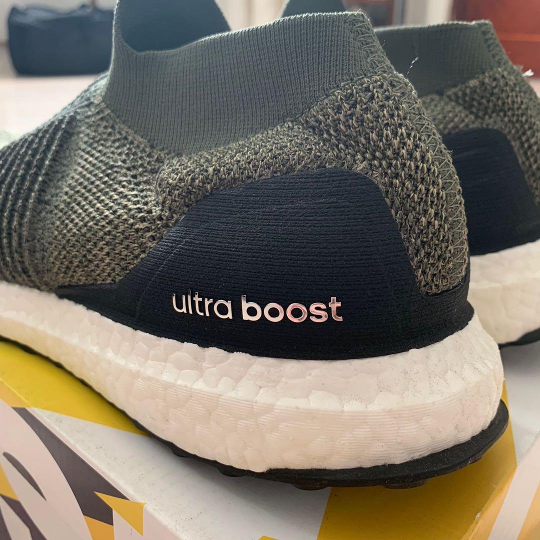 Ultra boost laceless shop olive