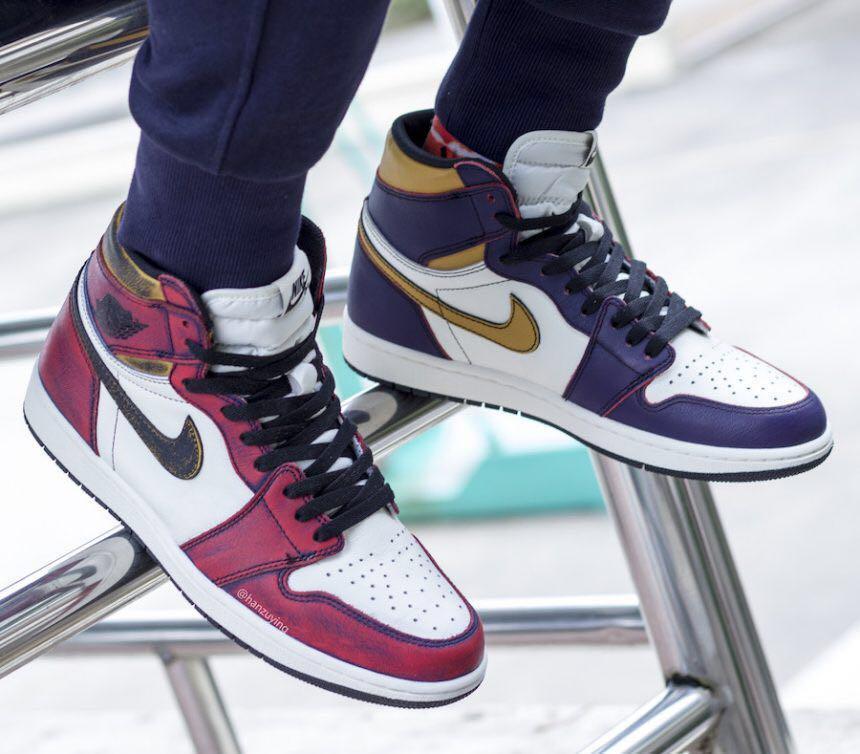jordan 1 og defiant lakers
