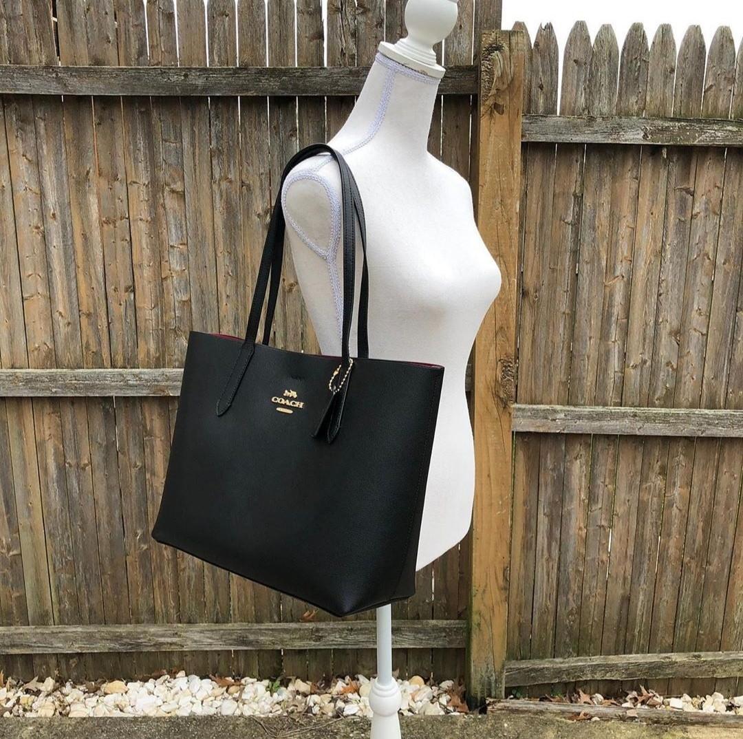 Coach avenue tote 2025 black