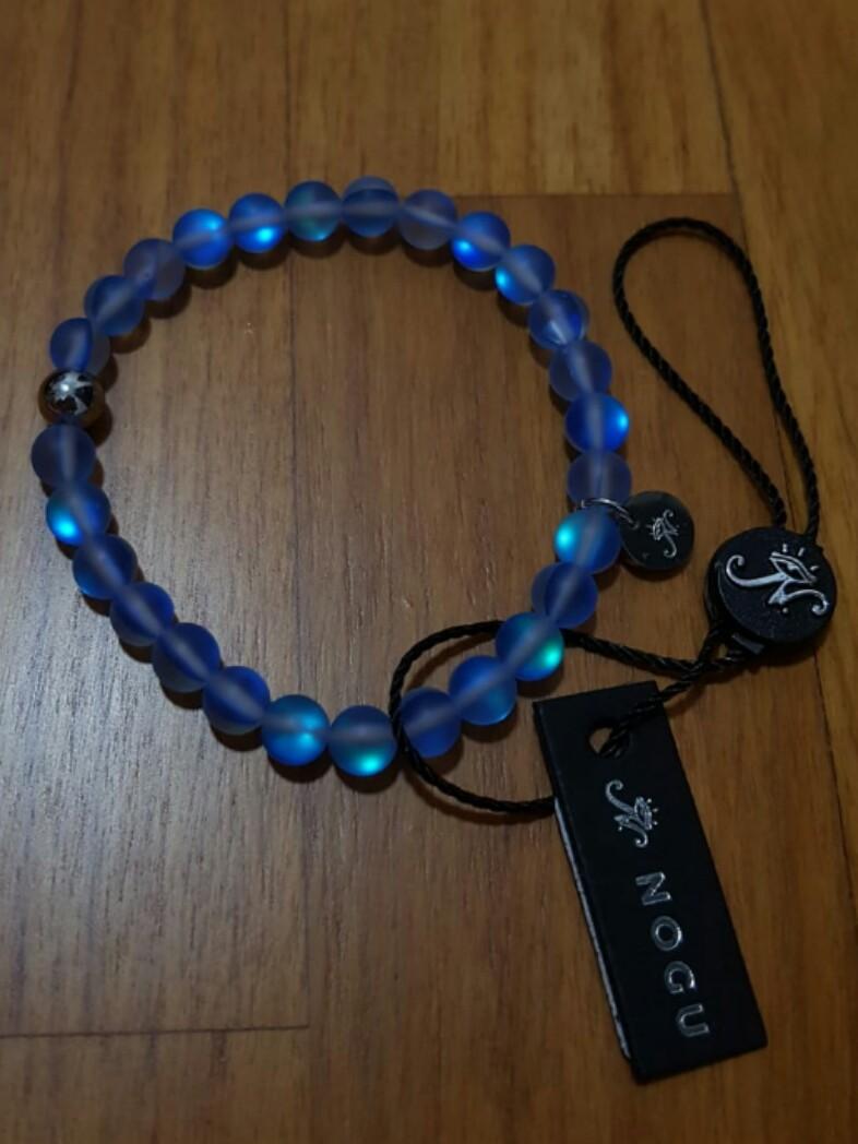 BNIB BNWT NOGU Mermaid Glass Silver Plated Stainless Steel Bracelet in Sapphire Women s Fashion Jewelry Organisers Bracelets on Carousell