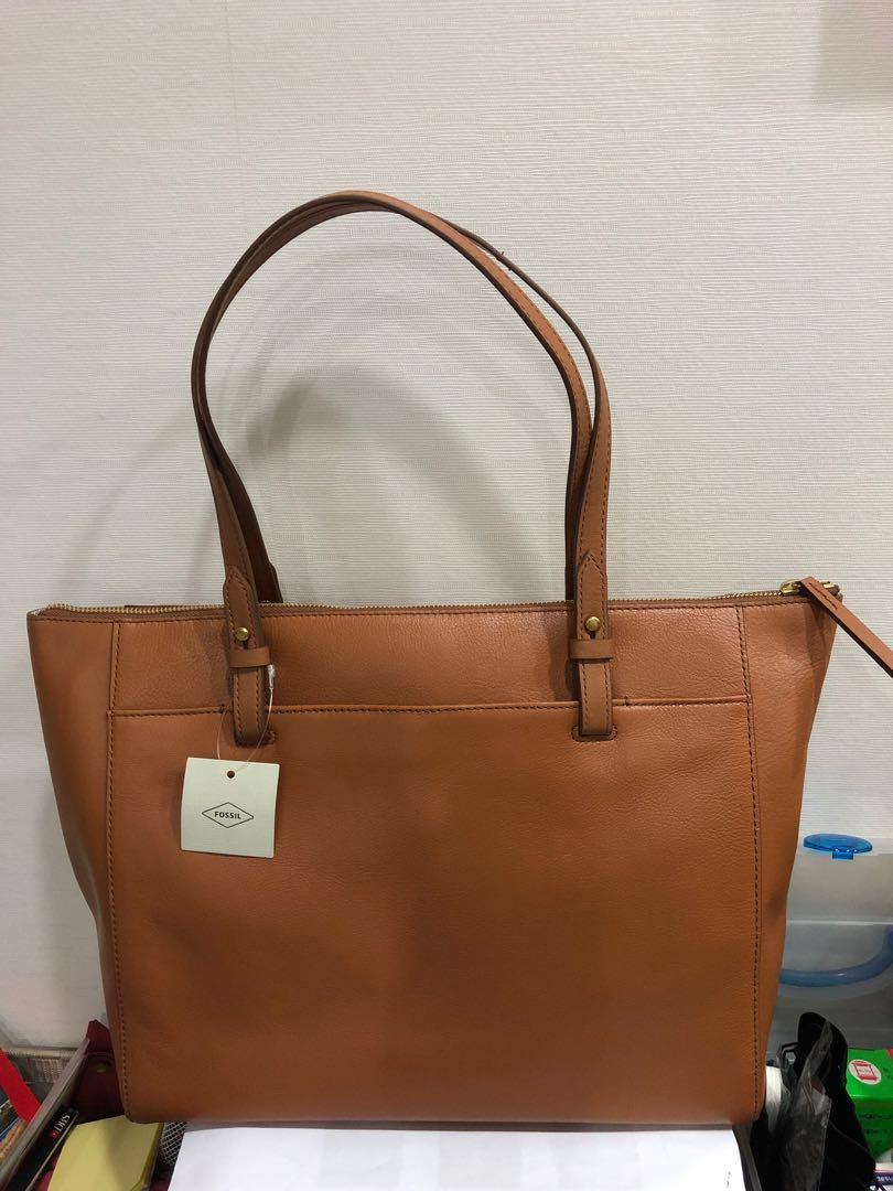 Fossil rachel tote on sale tan