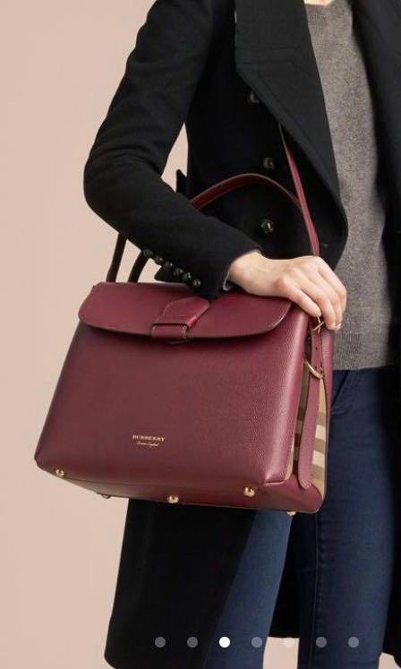Burberry Shoulder Bag - Burgundy, Luxury, Bags & Wallets on Carousell