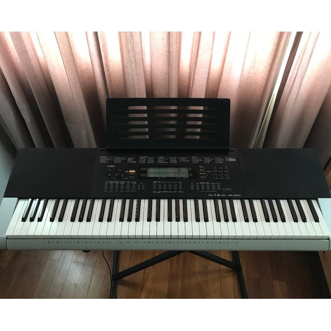 Casio WK 240 Digital Keyboard Hobbies Toys Music Media Musical Instruments on Carousell