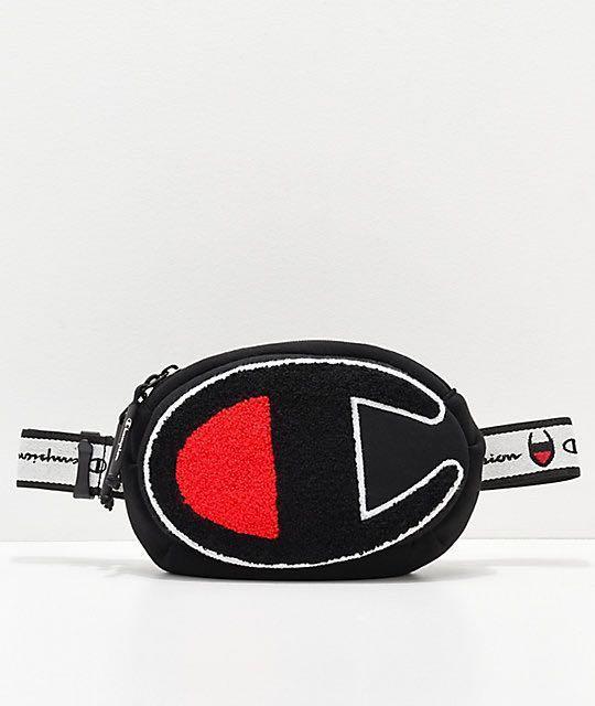 Champion Big C Waist Pack Black Men s Fashion Bags Belt bags