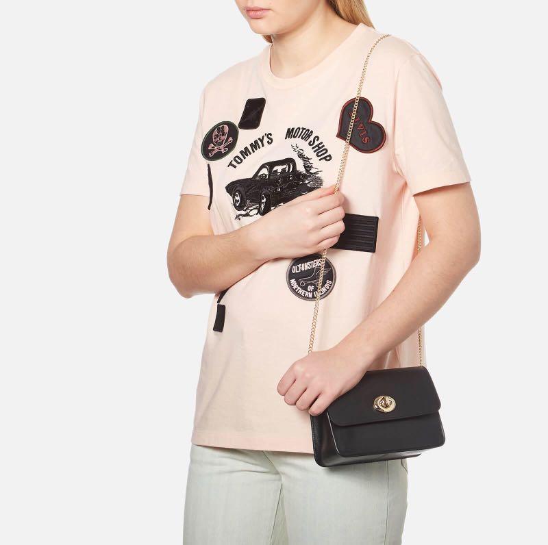 Coach Turnlock Chain Crossbody Bag, Women's Fashion, Bags & Wallets