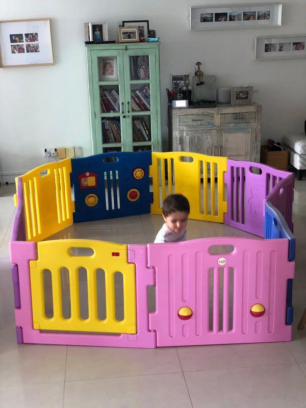 colourful playpen