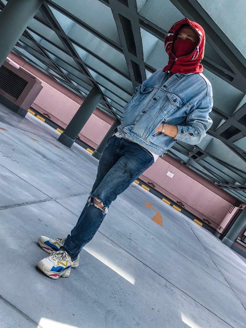 Custom Handmade Levi’s Jacket Raijin and Fujin, Men's Fashion, Coats ...