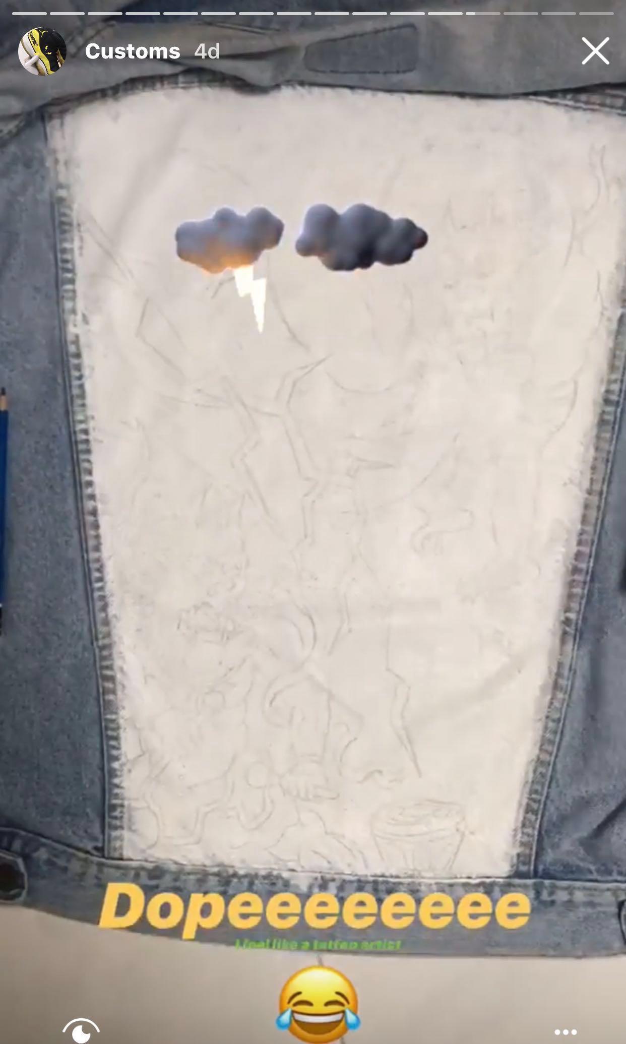 Custom Handmade Levi’s Jacket Raijin and Fujin, Men's Fashion, Coats ...
