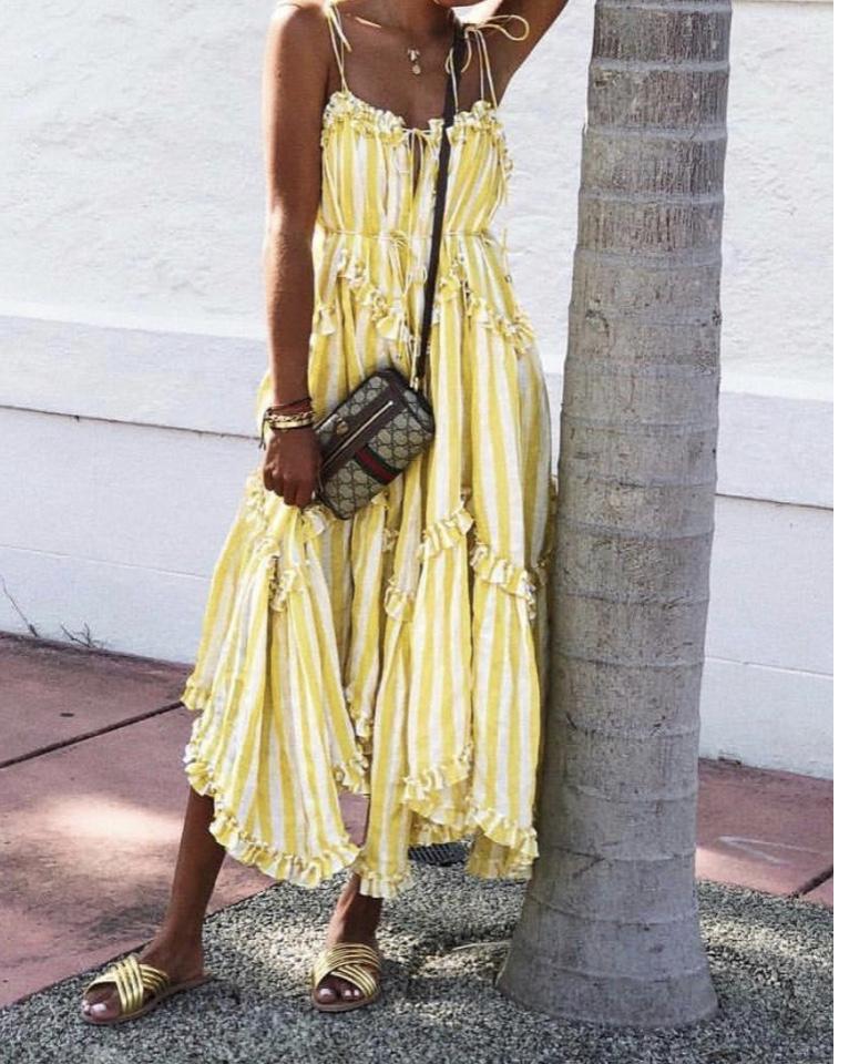 Zimmermann lumino floating stripe hot sale dress