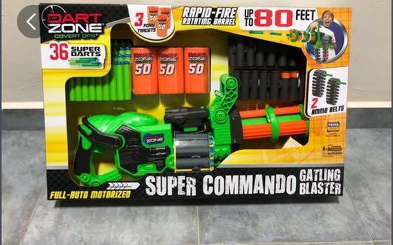 Super Commando Gatling Motorized Belt Blaster - Dart Zone
