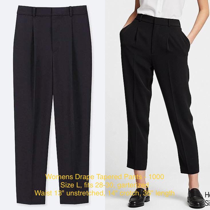 drape tapered pants uniqlo