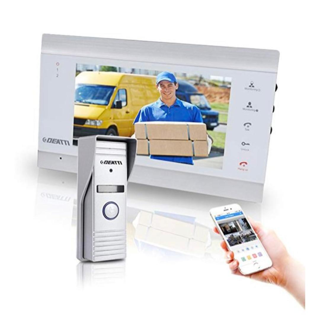 E16 Ip Video Doorbell Intercom With 1x Wireless Montior And 1x Wired Doorbell Camera Night Vision And Remote Unlock By Deatti Electronics Others On Carousell