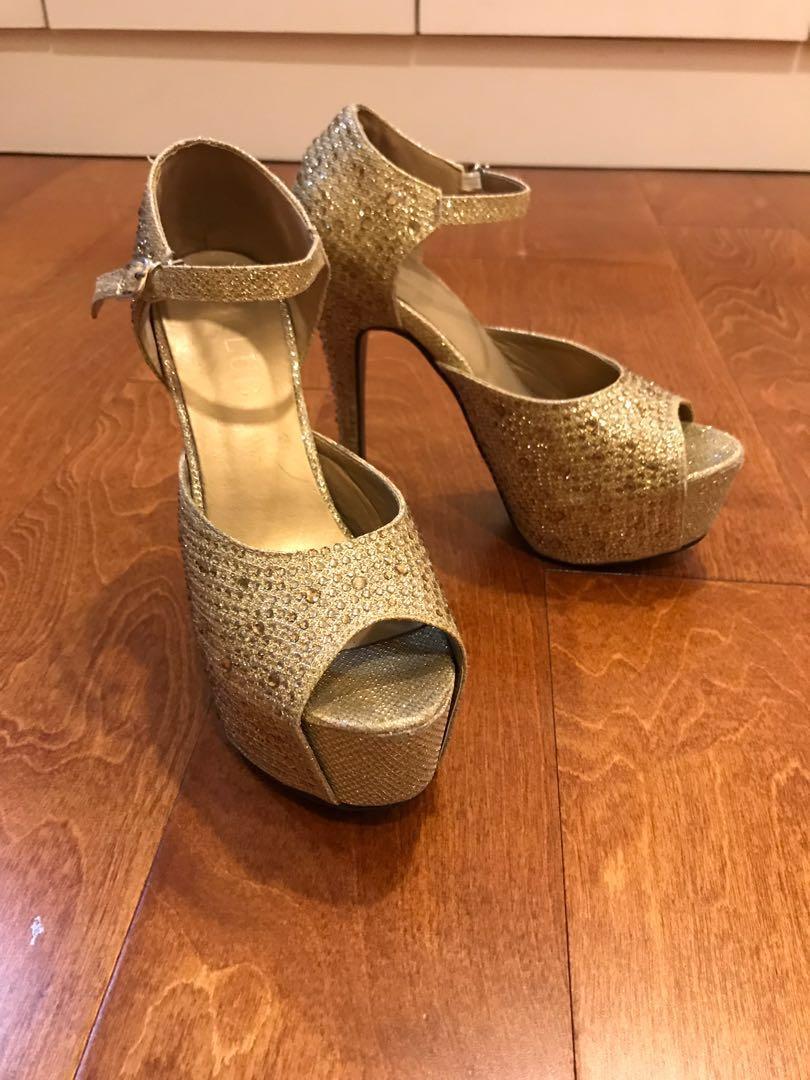 gold heels sale