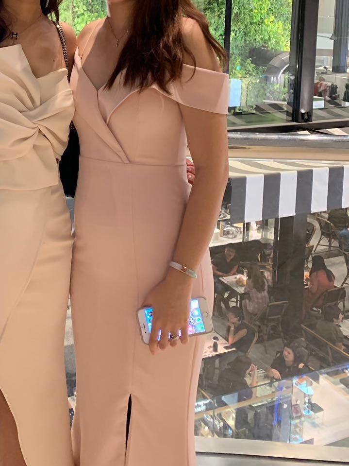 Forever new sara hot sale off shoulder gown