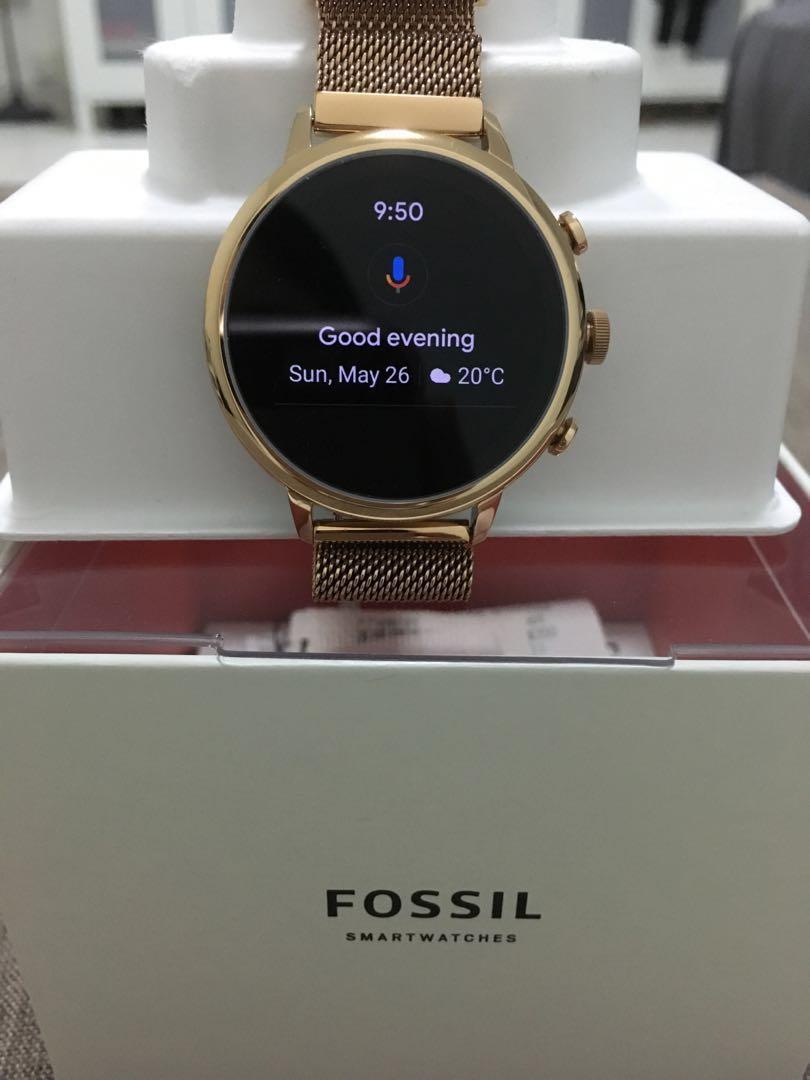 FOSSIL GEN 4 SMARTWATCH VENTURE HR ROSE GOLD TONE MESH