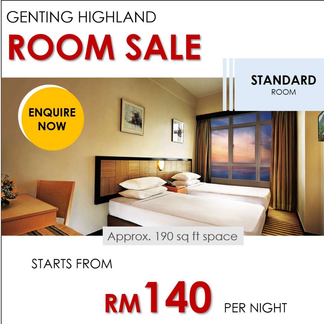 [GENTING ROOM SALE] Genting Hotel/ First World Hotel/ For 2 or 3 pax