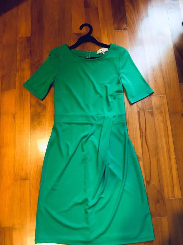 Green Dress from Billie Blossom Women s Fashion Muslimah Fashion Dresses on Carousell