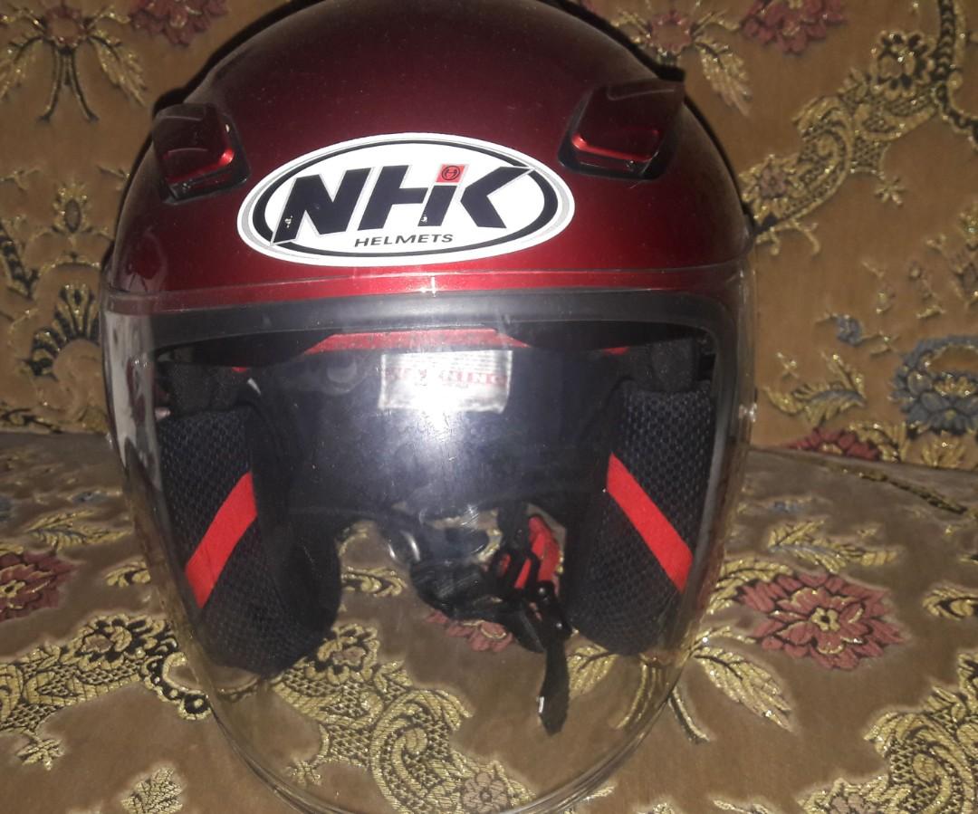 Helm Nhk Warna Merah Motor Di Carousell