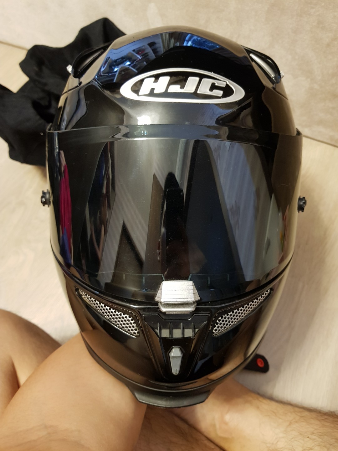 Hjc helmet, Motorcycles, Motorcycle Apparel on Carousell