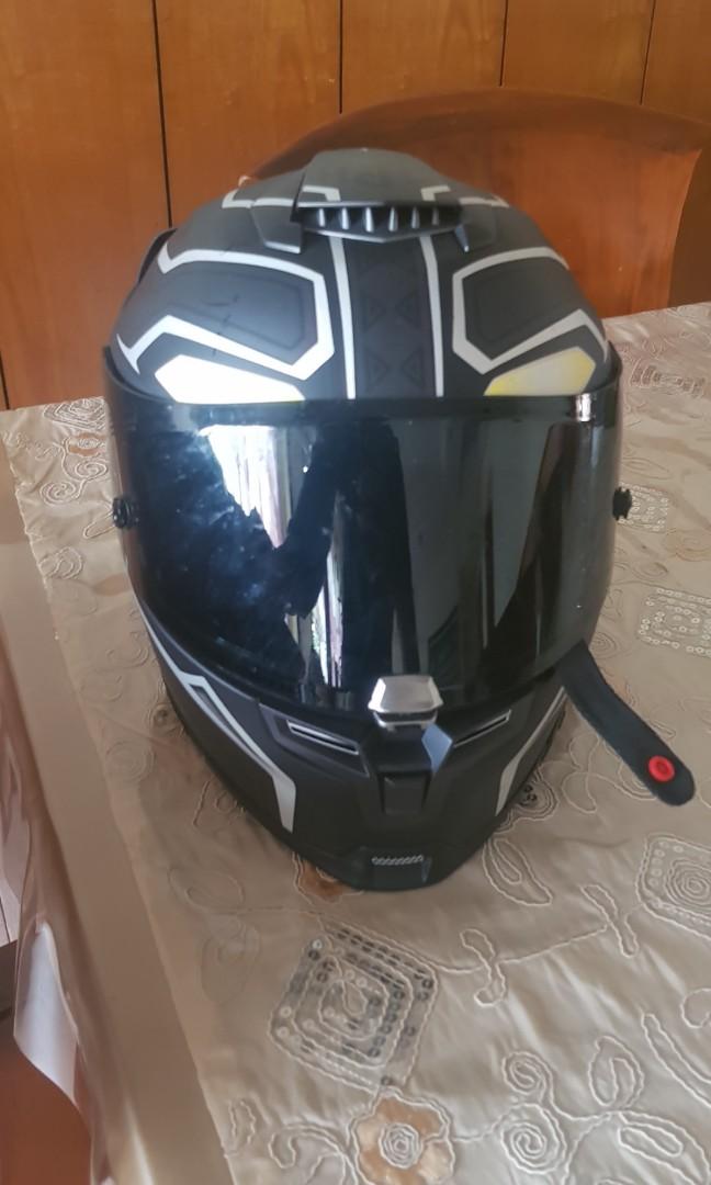 Black panther hotsell hjc helmet