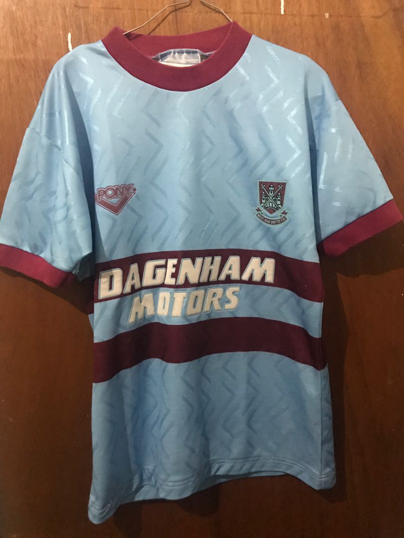 Jersey Westham Vintage Official Dagenham Fesyen Pria Pakaian Atasan Di Carousell