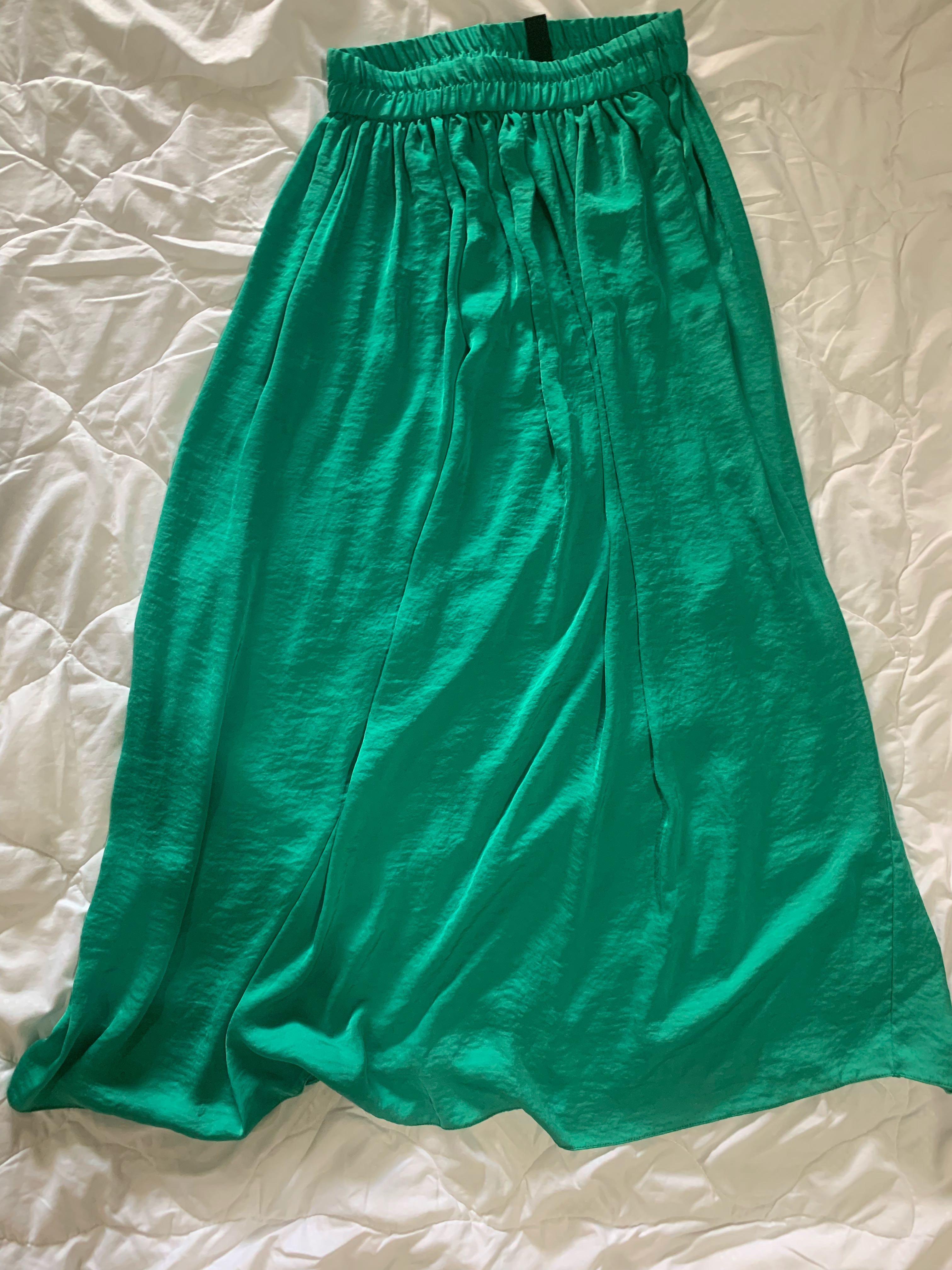 Mango Green Maxi Women S Fashion Clothes Dresses Skirts On Carousell