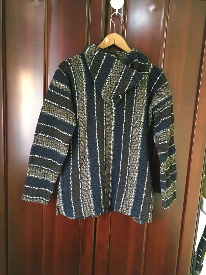 Mexican knitted hoodie clearance