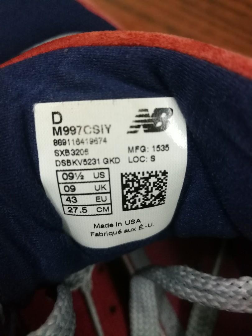 New balance clearance 997 csiy