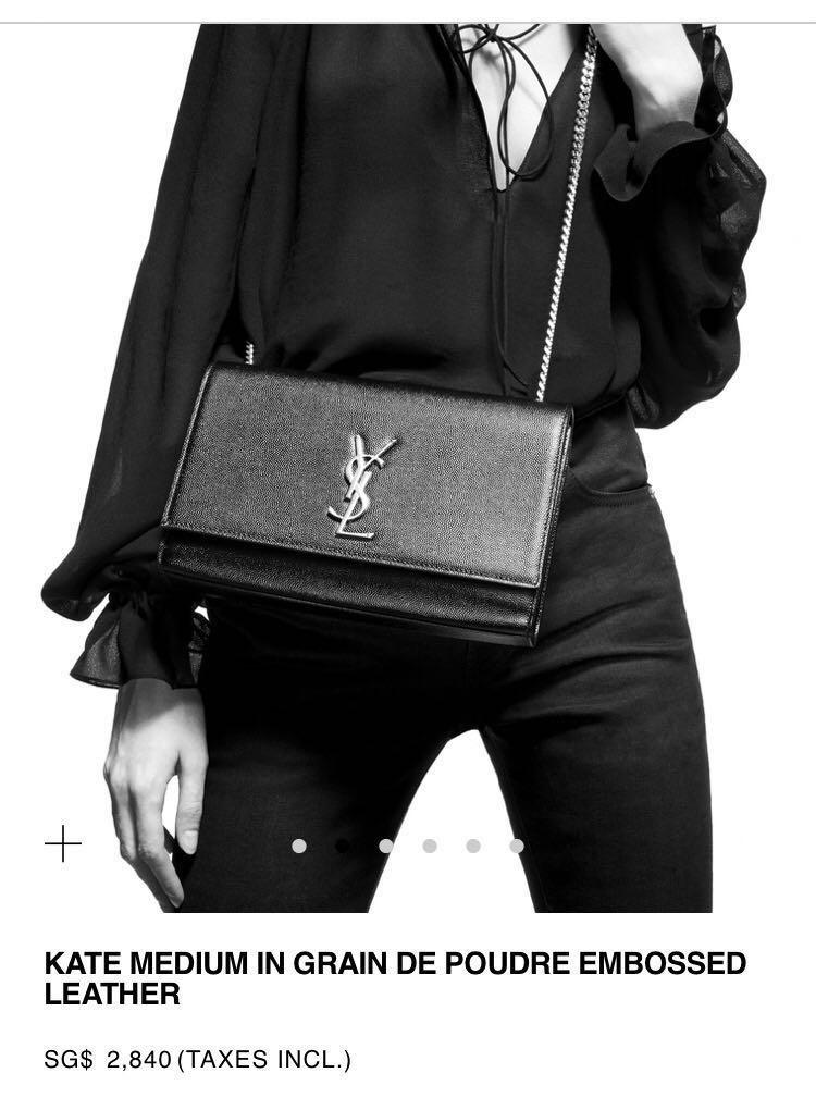 ysl kate bag black