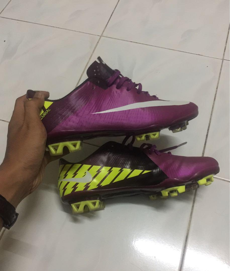 Botines nike top mercurial violetas